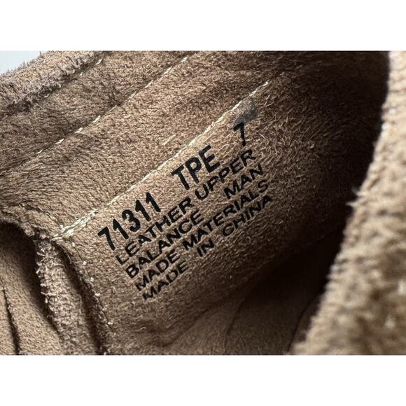 Minnetonka Sz 7 Espadrille Wedge Tan Sandal Ashley Fringe Suede Leather - Picture 8 of 8